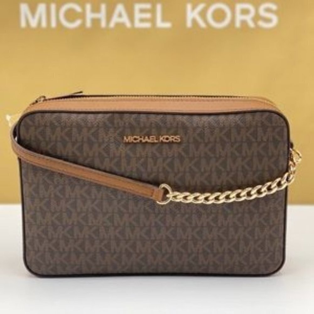 Michael Kors Crossbody Bag Signature Brown - Picture 2 of 8